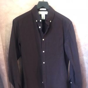 H&M Burgundy button up